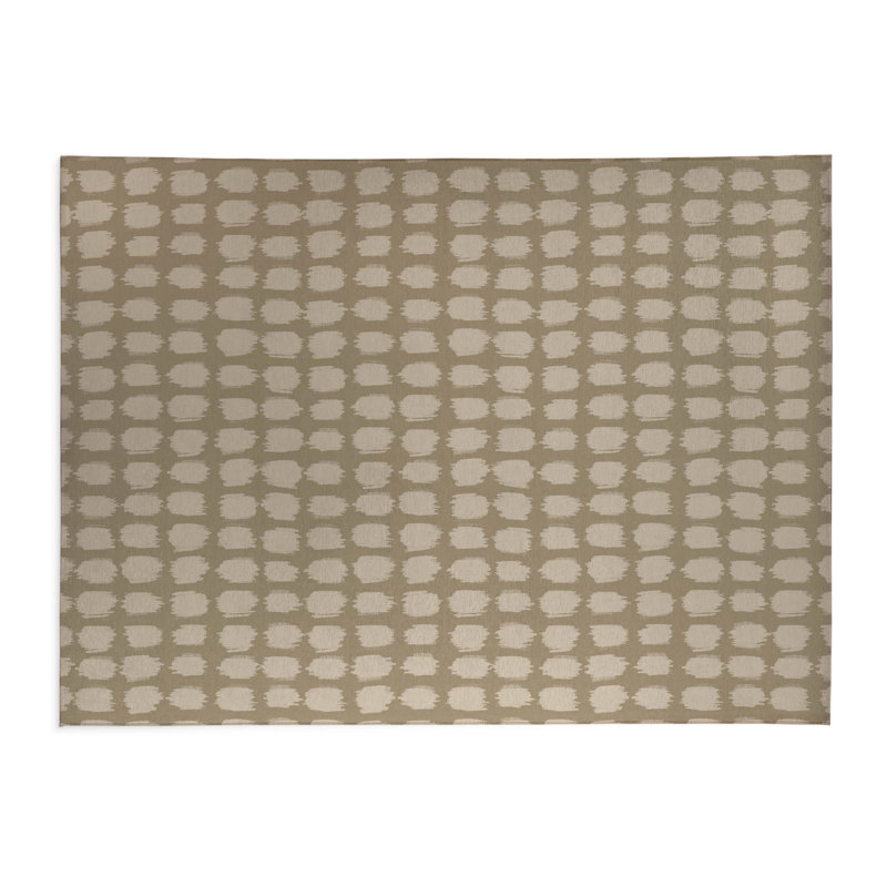 Tapis de cuisine tacheté à profil bas, Rectangle 7 pi x 5 pi, Naturel