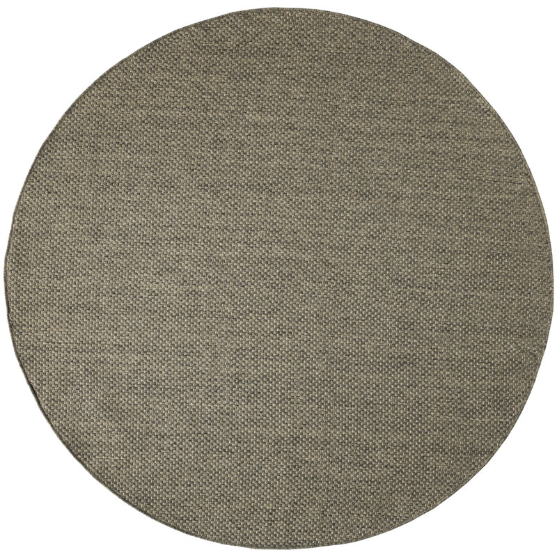 Tulum Solid Indoor/Outdoor Area Rug, Round 8', Olive
