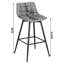 Upholstered Counter Stool with Metal Frame-61601235-135456941