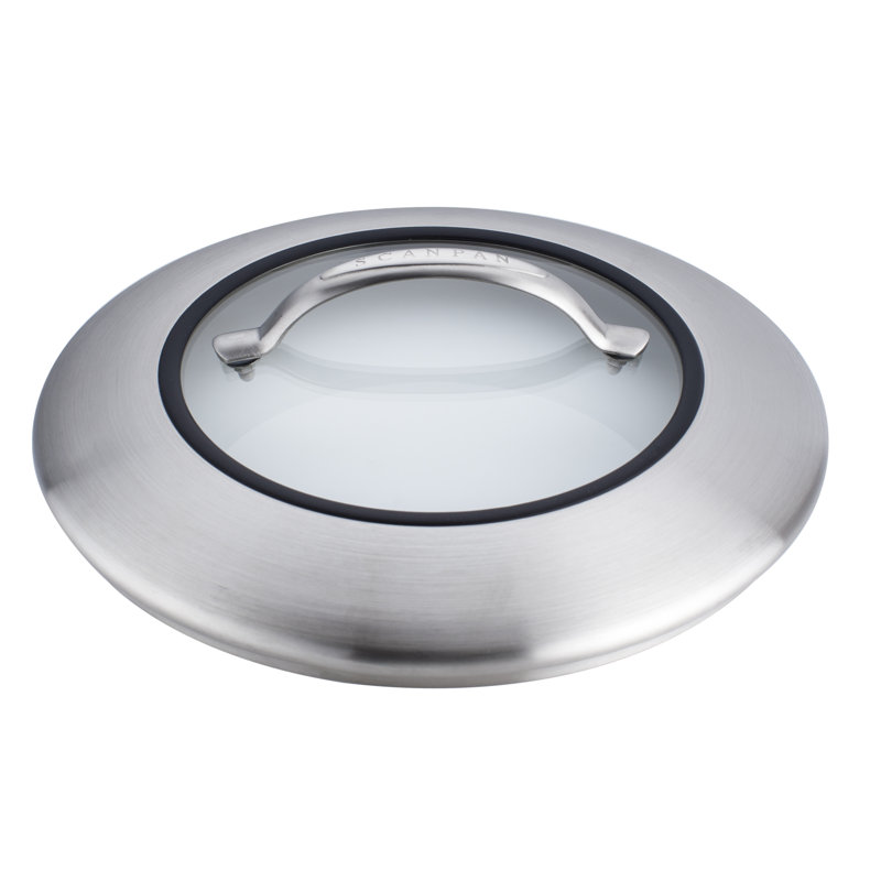 SCANPAN CTX Steel/Glass Lid, 2" H x 6.25" W x 6.25" D