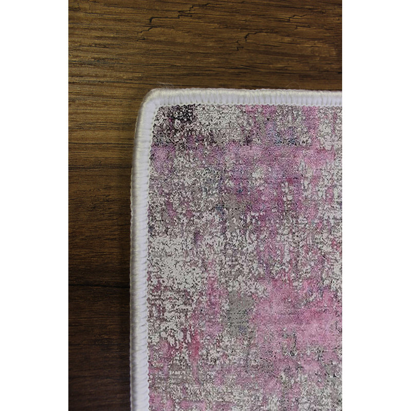 Stylish Area Carpet, Grey, 4.6 x 7.2 Feet | 100% Polyester, 650 g/m² | Antibacterial, Eco-Friendly, Non-Slip PVC Dot Underside | Machine Washable, Digital Printed, Perfect for Living Room & Bedroom Décor