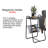 Coto Magazine Side Round Table, End Table with Magazine Holder for Living-1701236044-1701236047