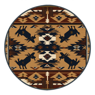  Tapis lavable Bull Rider Southwestern