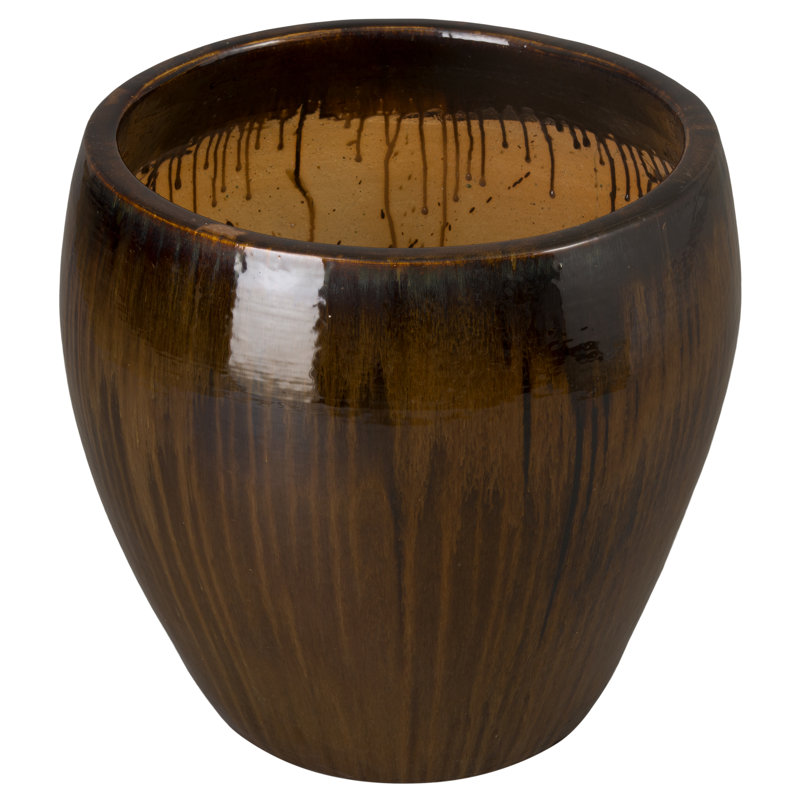 Cynae Handmade Ceramic Pot Planter, 23.5"H x 24"W x 24"D