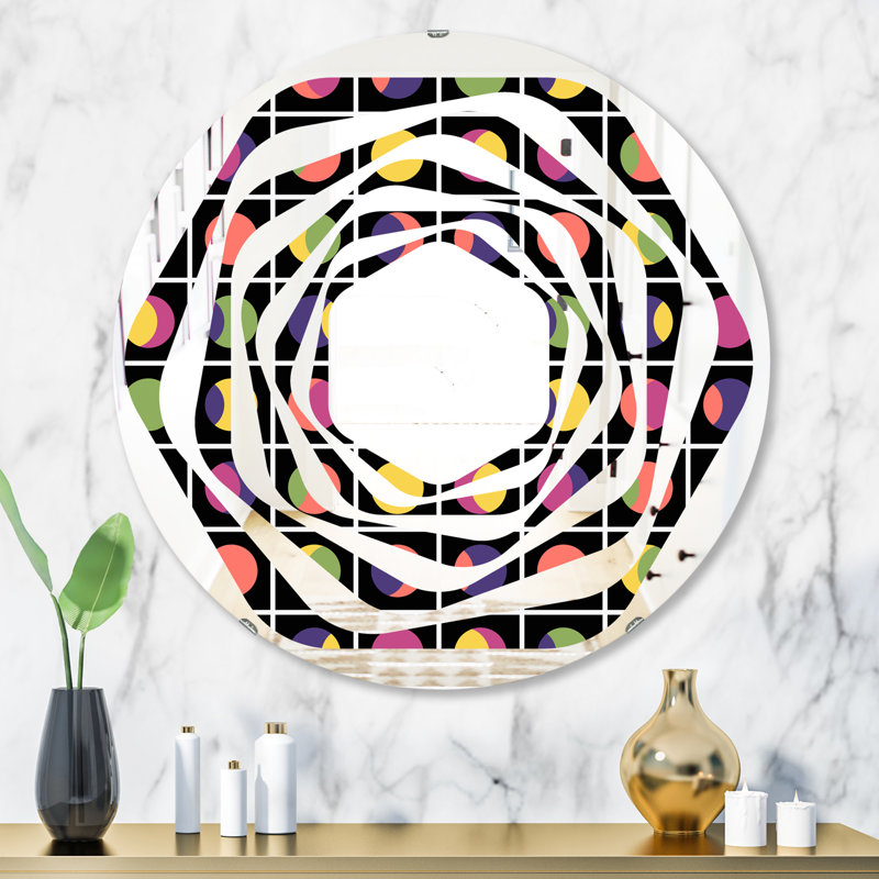 Miroir mural Whirl Moons, H 23,6 po x l 23,6 po
