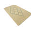 Tapis beige moderne touffeté à la main à motif de treillis Jawaher 5 pi x 8 pi beige