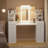 Vanity Set With Lighted Mirror