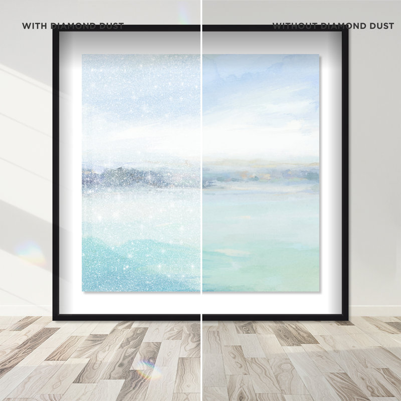 Calming Mist Print by Oliver Gal, 17.5"H x 17.5"W, Black Shadowbox
