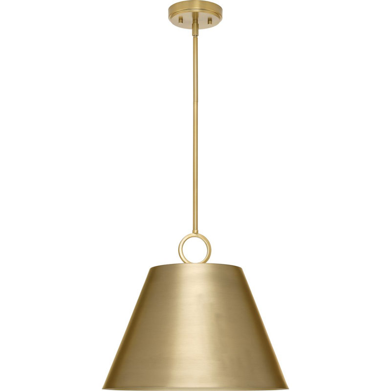 Nouveau luminaire suspendu Elda, Bronze brossé, H 15,25 po x l 17,87 po x P 17,87 po