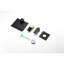 Robinet de lavabo de salle de bain moderne avec cascade - régulateur de débit d'eau mural en acier inoxydable noir mat-121627859