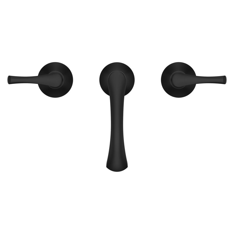 Rhen Widespread Lavatory Faucet in , Matte Black