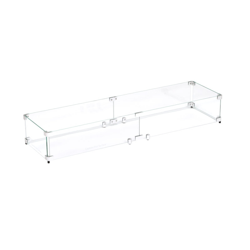 Rectangle Fire Pit Wind Guard , 41" W x 11"D x 6" H