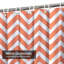 Rideau de douche imperméable à motif géométrique à chevrons et zigzag avec 12 crochets-109806649
