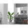 Juniper 48" Solid Surface Wall Mount Modern Minimalist Bathroom Sink and LED Mirror Set