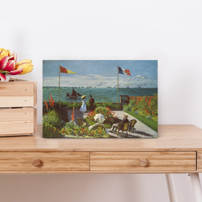 «Garden at Sainte-Adresse 1867 Classic Coastal Spring», reproduction d'art murale
