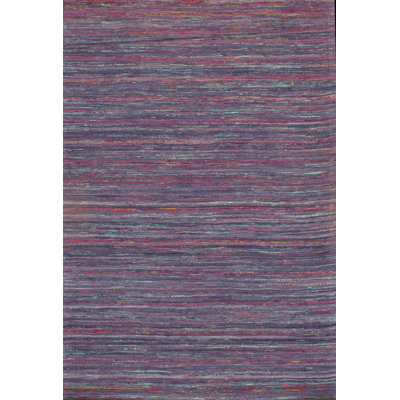 Striped Area Rug in Purple