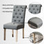 Salle à manger moderne 5 - table croisée noire et 4 chaises confortables attrayantes: chaises rondes en bois, gris-1128868072