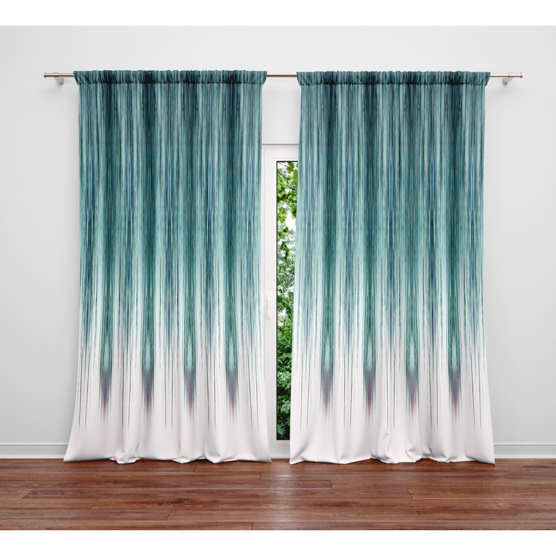 Semi Sheer Curtain Panel Pair, null