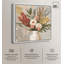 Art floral rétro sur toile de vase blanc par Art Remedy-113215988-113215994