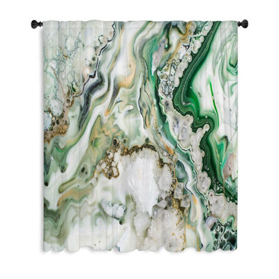 Rideau transparent en polyester Melasia