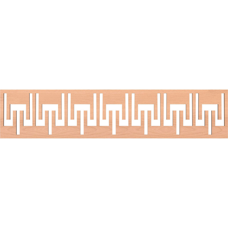 Victory H W D Panel Molding, 6" H x 46.5" W x 0.375" D, Raw MDF