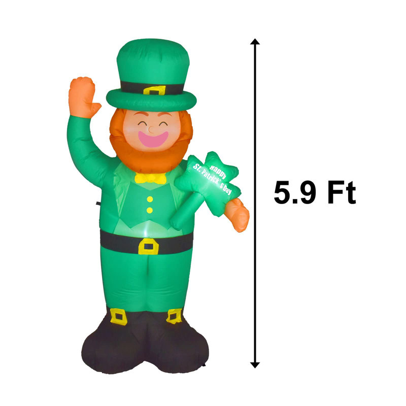 Présentoir lumineux gonflable avec lutin