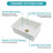 27 Inch Undermount Single Bowl Ceramic Kitchen Sink With Dual Mount Design And Deep Rectangular Basin