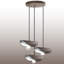 Luminaire suspendu courbé réglable en métal 3 lumières à hauteur réglable