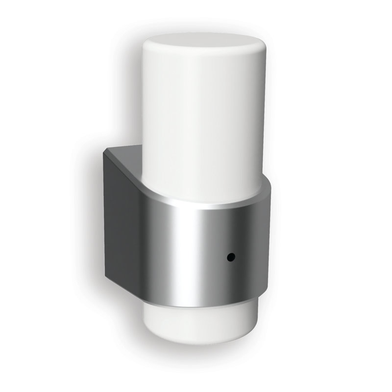 Cosmopolitan White and Nickel LED Night Light with Sensor