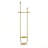 Golden Metal Clothes Rack with Shelf