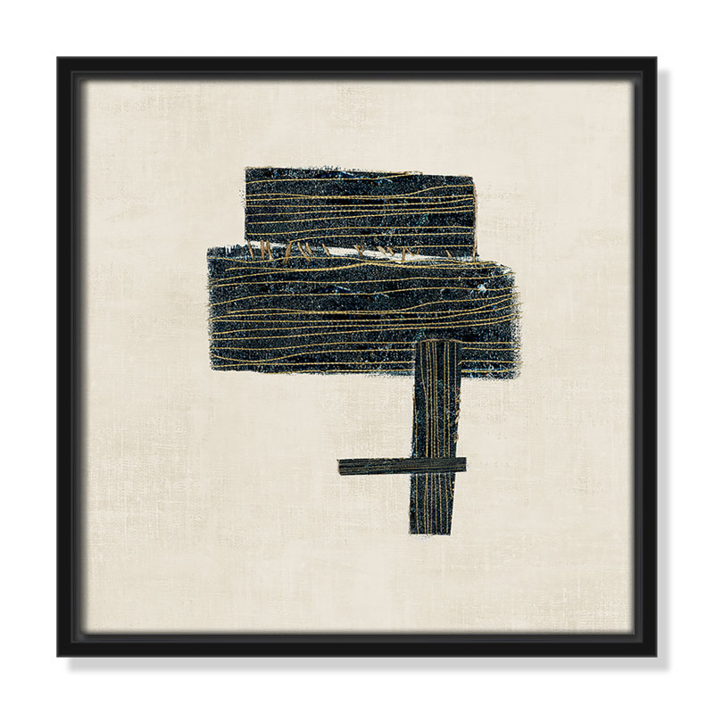 «Copeland Stiched I Print» par, Noir, H 13,5 po x l 13,5 po
