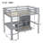 Full Loft Bed With Storage Drawers & Built-in Desk-1433286052