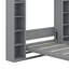 Lit escamotable double avec tablettes et DEL-2091188994