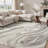 Galaxy Series Abrstract Black/Gray/Ivory/Beige Area Rug-481562986