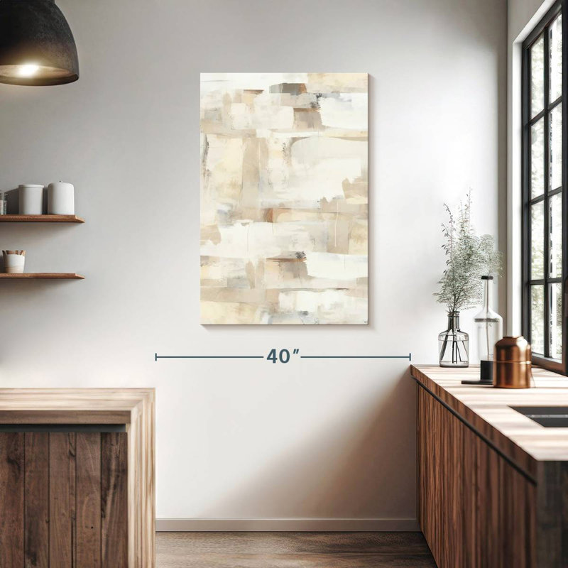 Daymin beige doux I, H 39 po x l 26 po