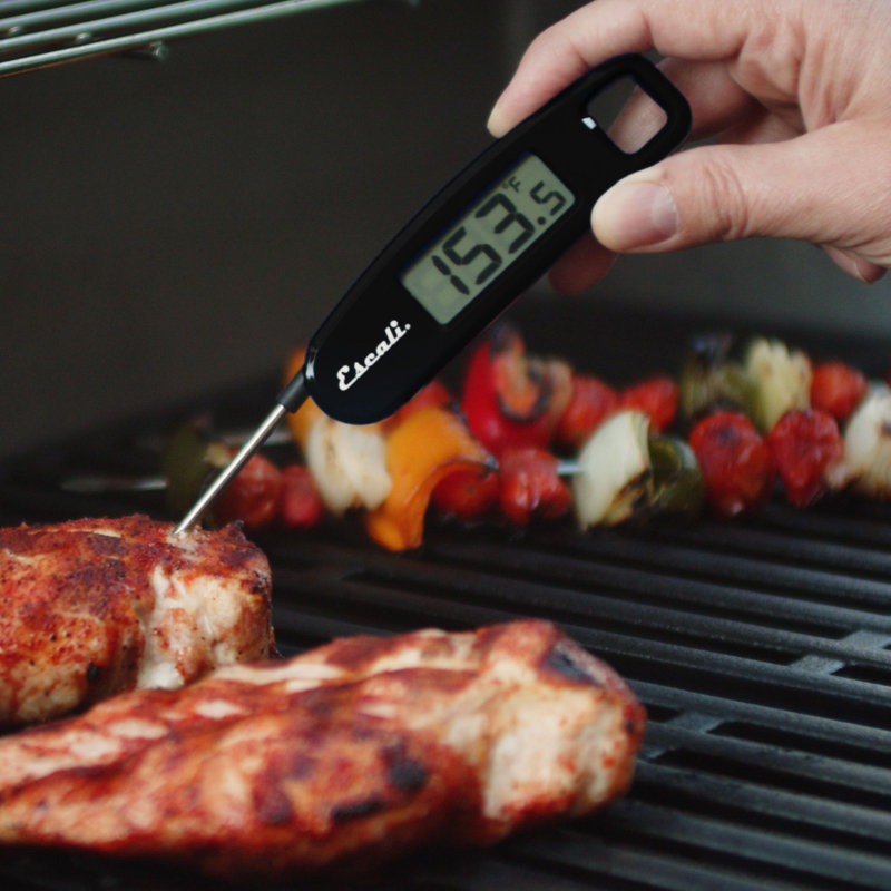Thermomètre numérique compact pliable, Noir