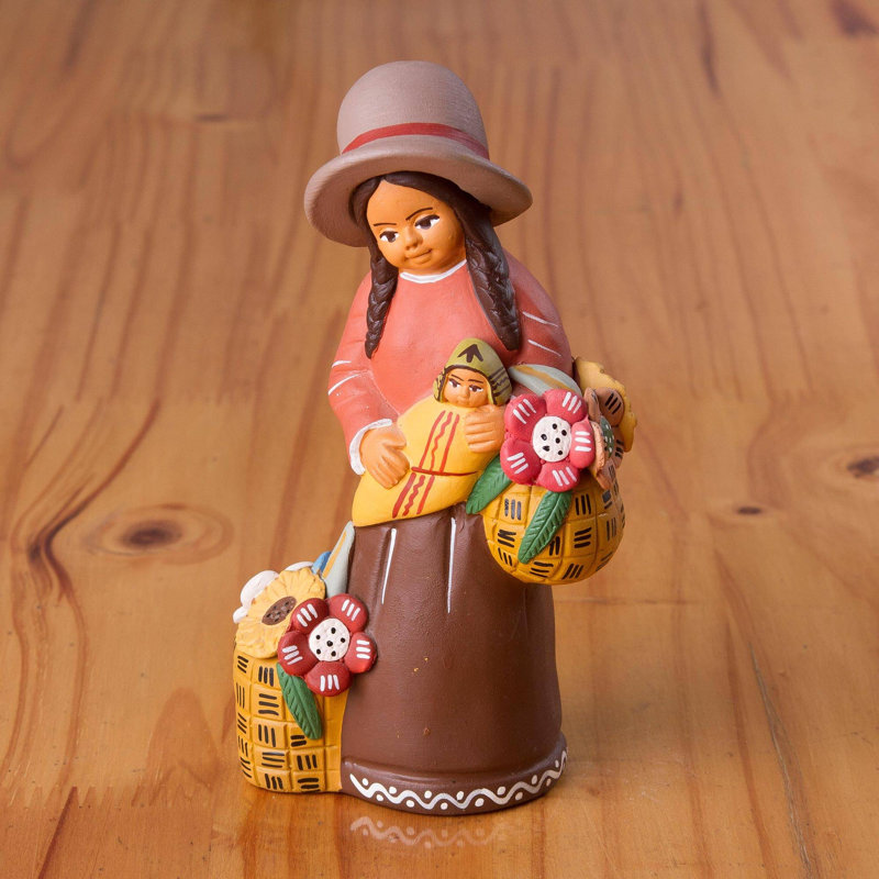 Sculpture de fleuriste andine Novica