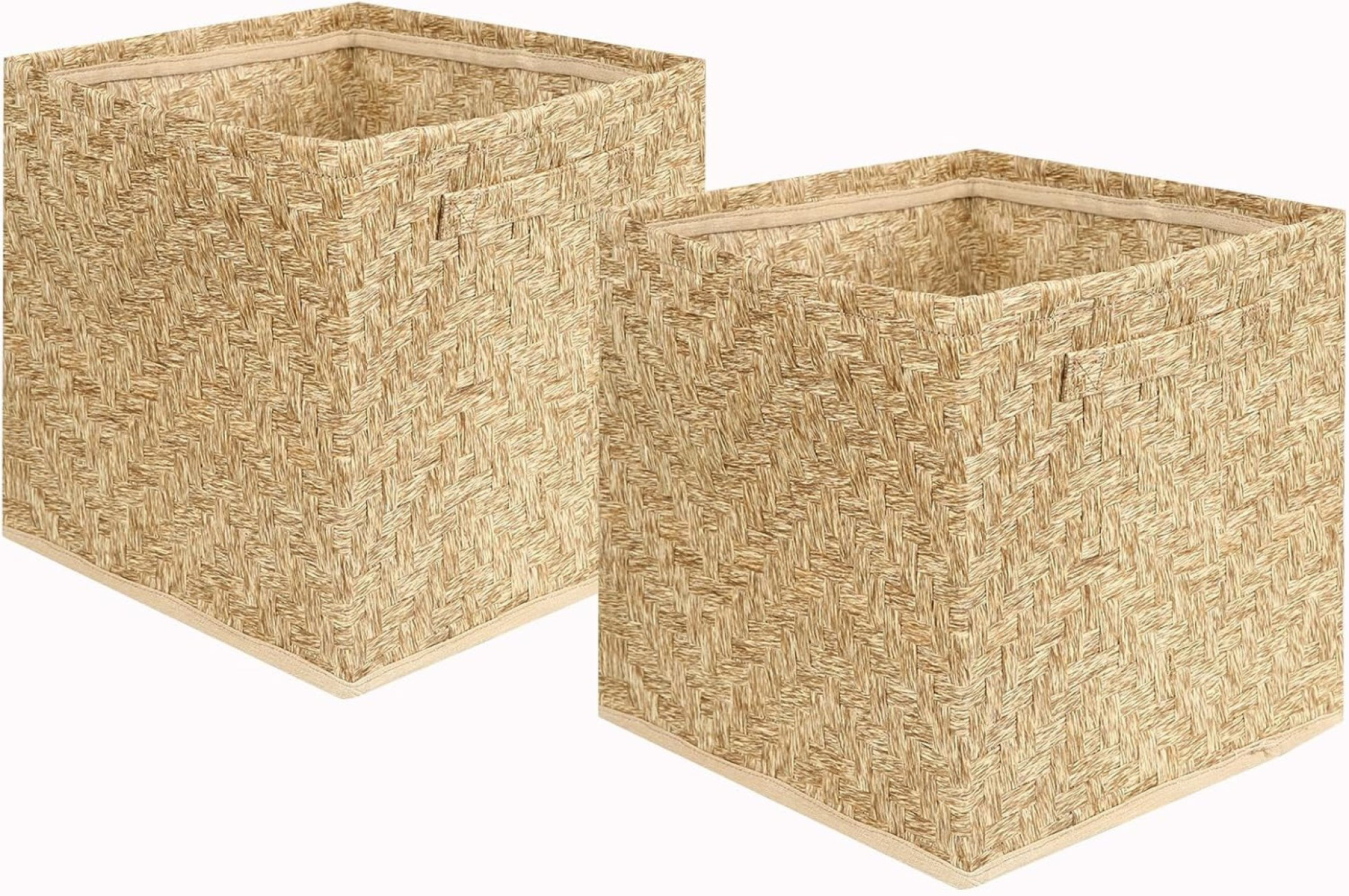 Paper Rope Storage Breakwater Bay Recycled Paper Rope Foldable Storage Basket With Handles ...