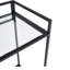 Micheleen Glass Top Sled End Table