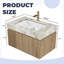 Meuble-lavabo flottant moderne avec lavabo 30 po Modern-45704598-45704599