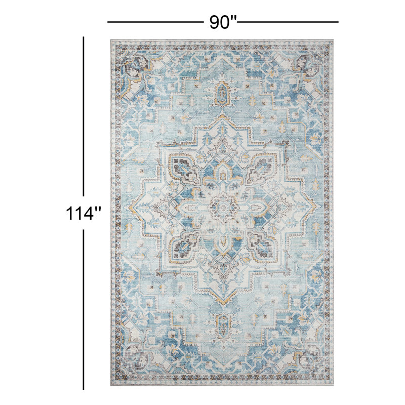 Maz Chenille Oriental Indoor Rug, Rectangle 7'6" x 9'6"