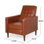 Fauteuil inclinable manuel standard en similicuir de 27 po de largeur
