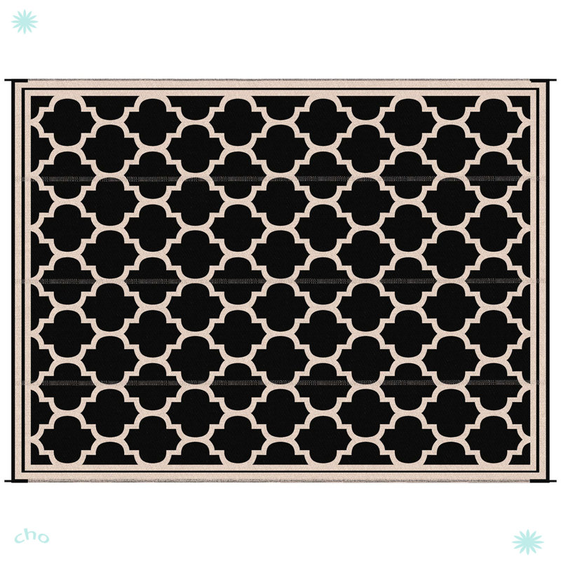 Tapis d'extérieur réversible Outsunny Carpe 9 pi