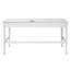 Bureau d'écriture de ferme de 60 po avec tiroirs, prises de courant intégrées et ports USB Blaire, bureau en bois pour la chambre à coucher, le bureau et le salon-130143726