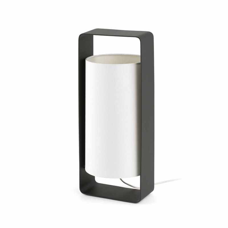 Lula Metal Lamp, Black/Beige, 40cm H x 16cm W x 15cm D