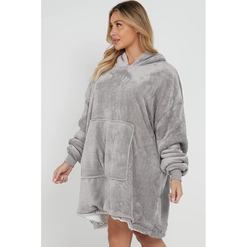 Alyrah Plain Weave / Muslin Throw Blanket, Silver