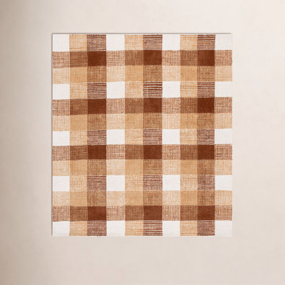 Hand-Tufted Wool Plaid Rug