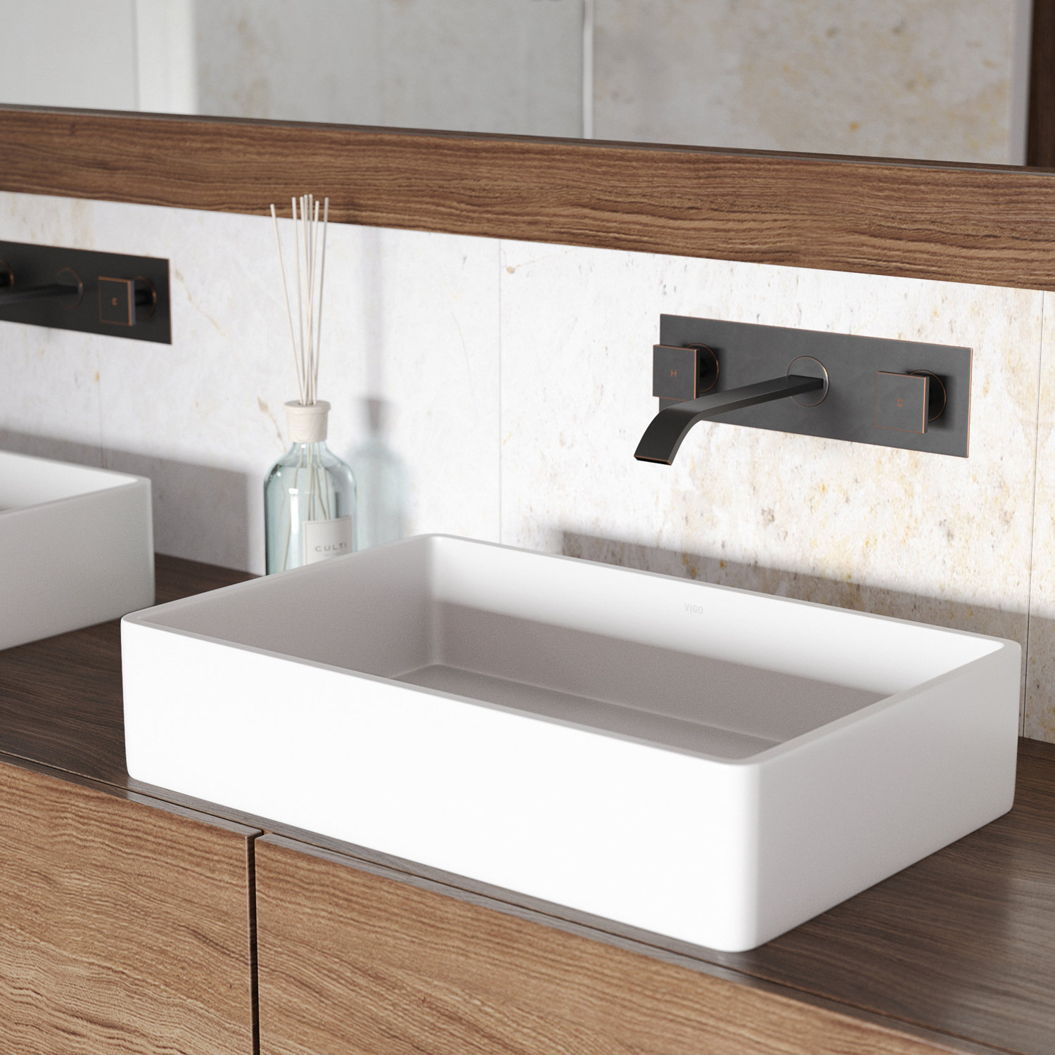 Magnolia Rectangular Vessel Bathroom Sink