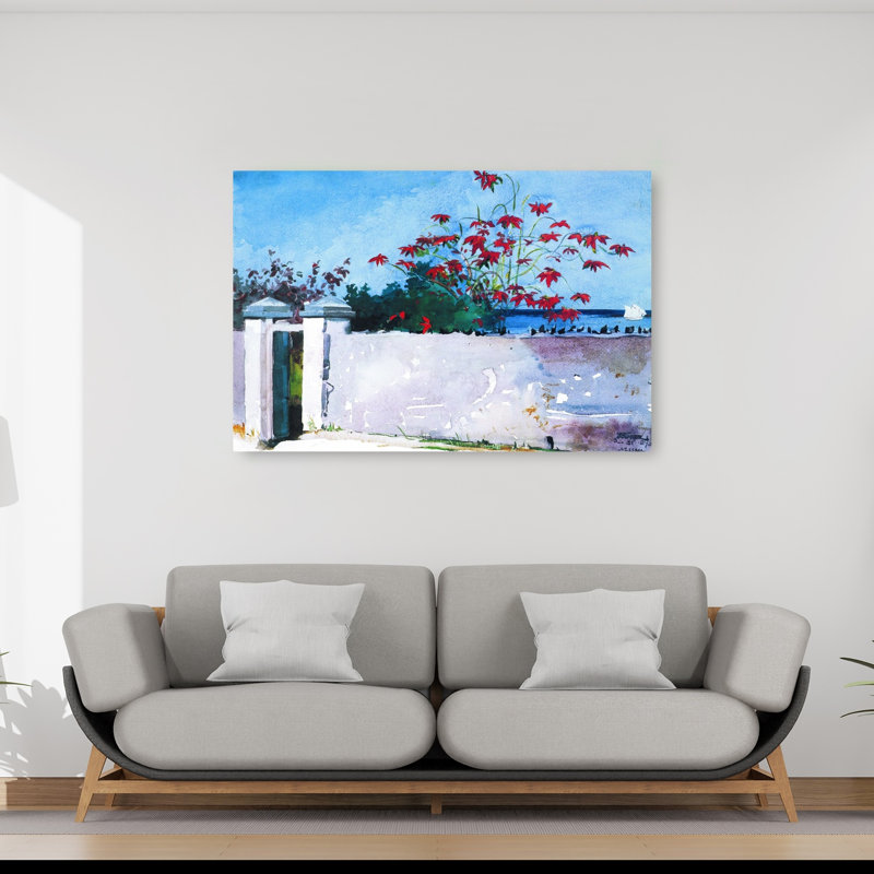 A Wall, Nassau, 1898 Classic Abstract Contemporary Coastal Ocean Wall Art Print by Winslow Homer - 1 Piece Wrapped Canvas Wall Art