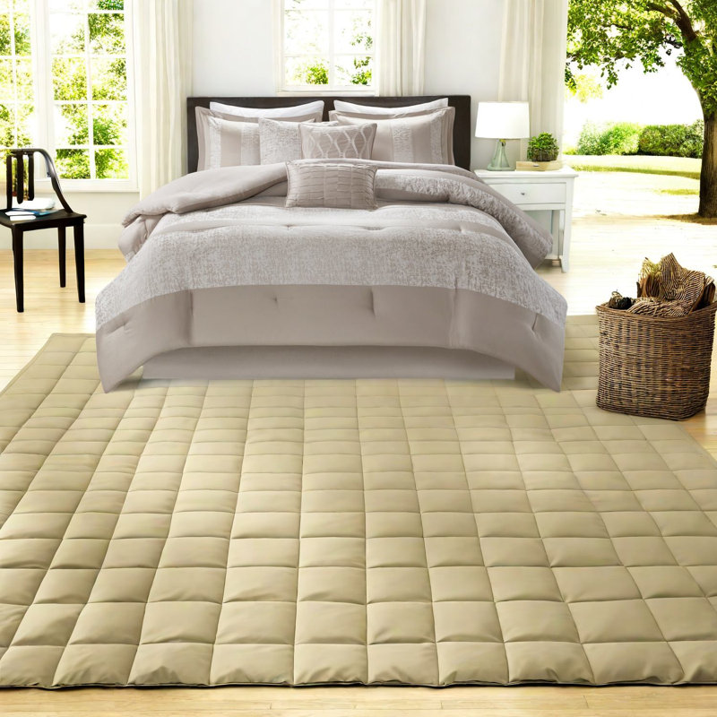 Ensemble de literie en jacquard luxueux en chenille, édredon en polyester, élégance taupe pour la maison